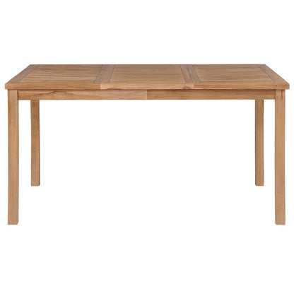 vidaXL 5-teiliges Garten-Ess-Set 150 x 90 cm Massivholz Teak