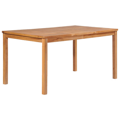 vidaXL 5-teiliges Garten-Ess-Set 150 x 90 cm Massivholz Teak