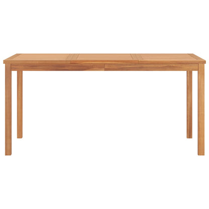 vidaXL 5-teiliges Garten-Ess-Set 160 x 80 cm Massivholz Teak