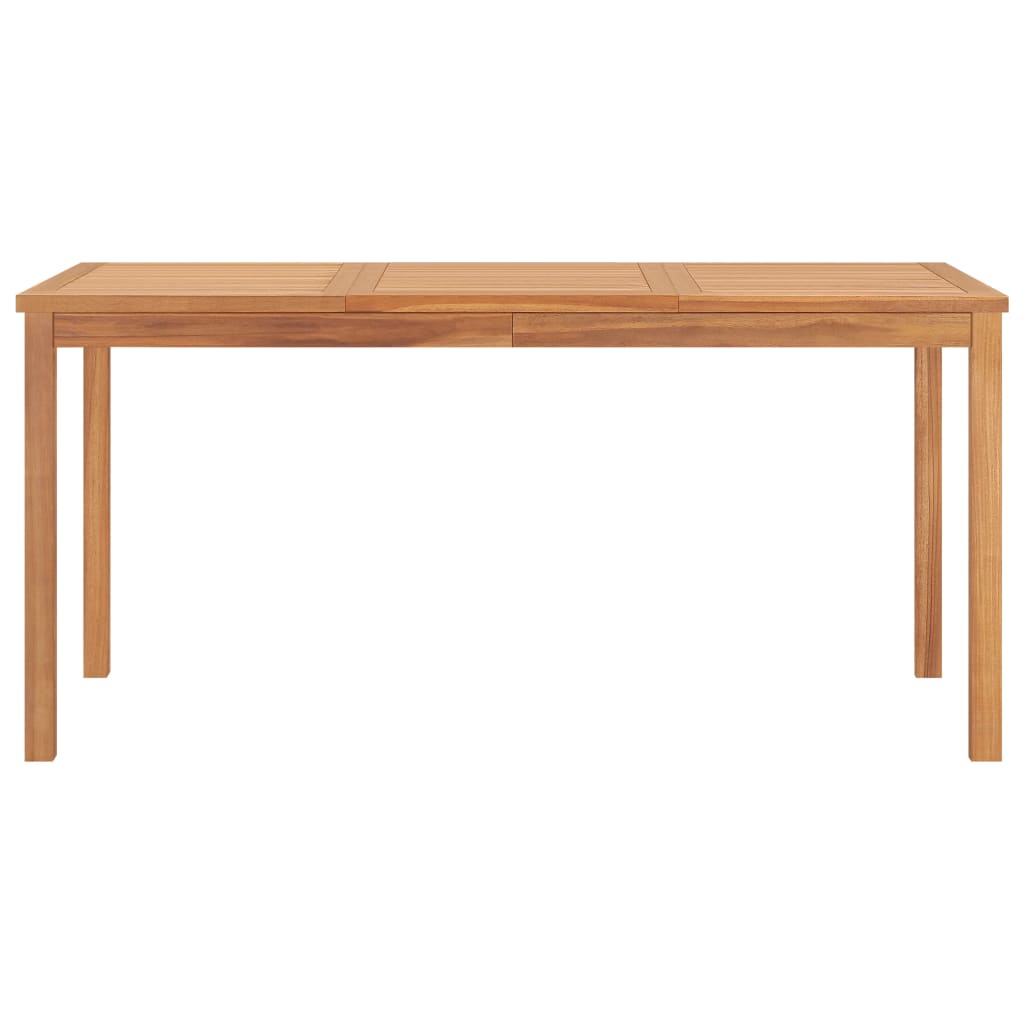 vidaXL Ensemble repas de jardin 5 pcs 160x80 cm Bois de teck massif