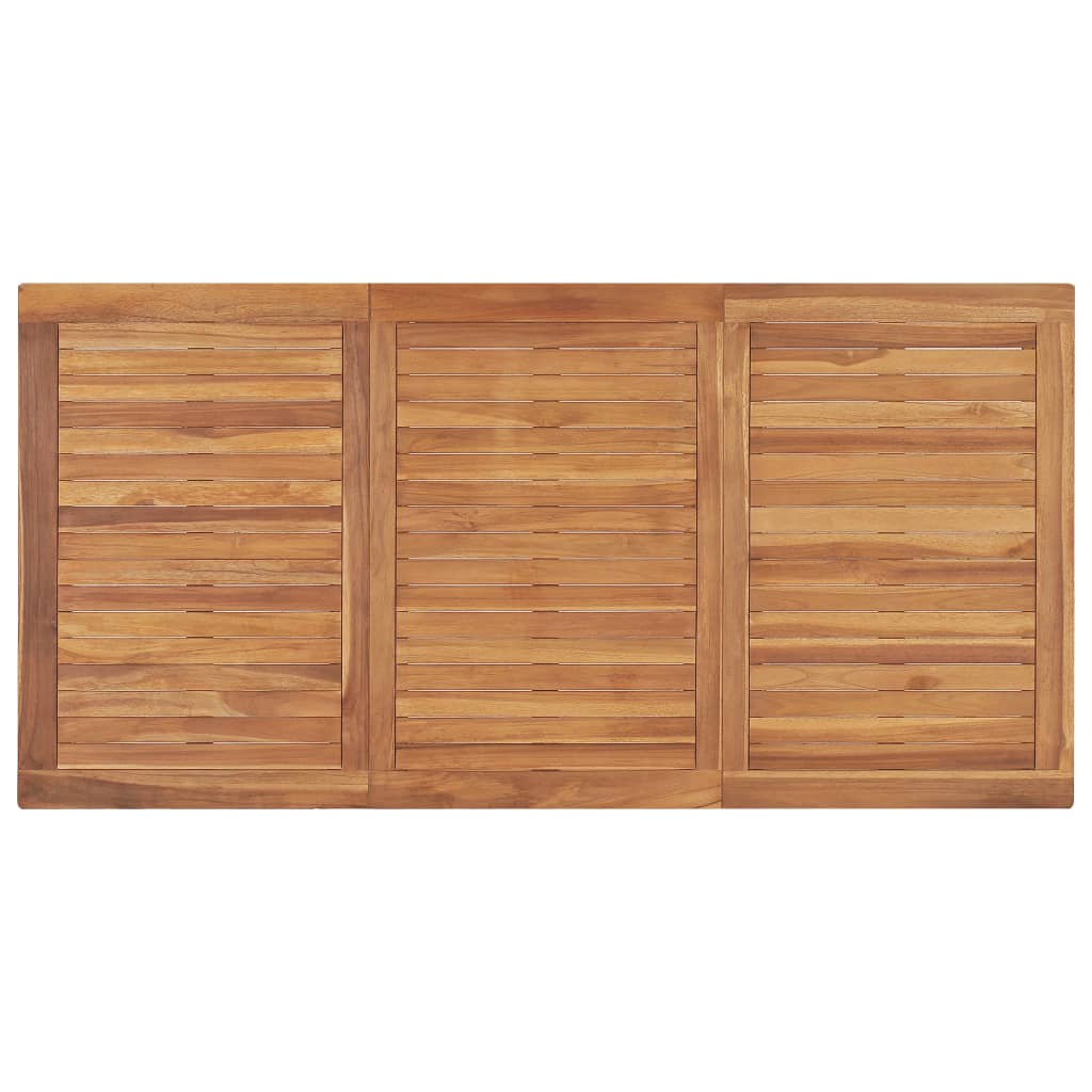 vidaXL Ensemble repas de jardin 5 pcs 160x80 cm Bois de teck massif