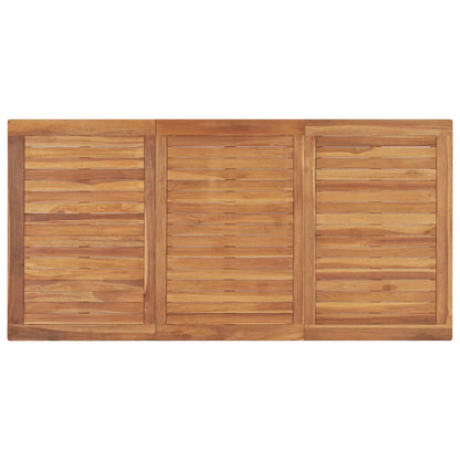 vidaXL Ensemble repas de jardin 5 pcs 160x80 cm Bois de teck massif