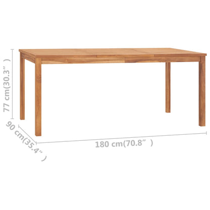 vidaXL Ensemble de salle à manger de jardin 5 pcs 180 x 90 cm Bois de teck massif