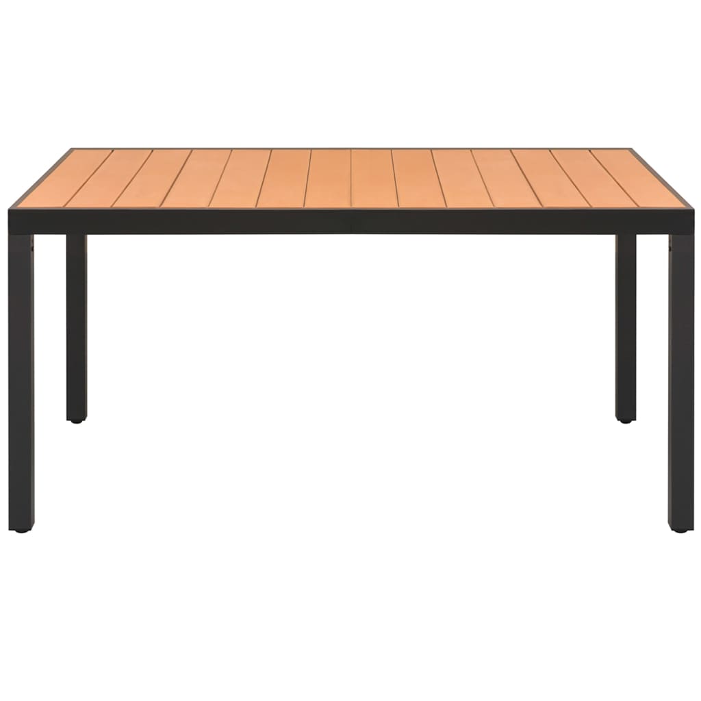 vidaXL 7-tlg. Garten-Essgruppe PVC Rattan Schwarz und Braun