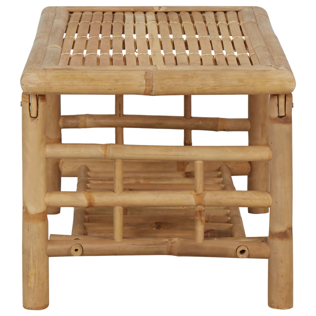 vidaXL 4-tlg. Garten-Lounge-Set mit Auflagen Bambus