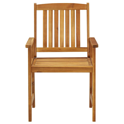 vidaXL Chaises de jardin avec coussins 2 pcs. Bois d'acacia massif