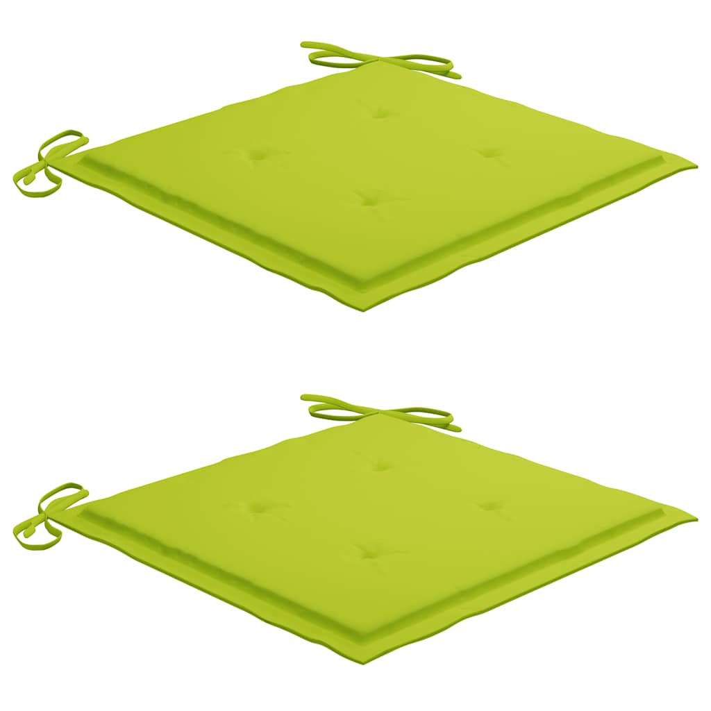 vidaXL Chaises de jardin avec coussins 2 pcs. Bois d'acacia massif