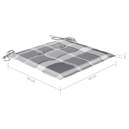 vidaXL Gartenstühle mit Kissen 4 Stk. Massivholz Akazie