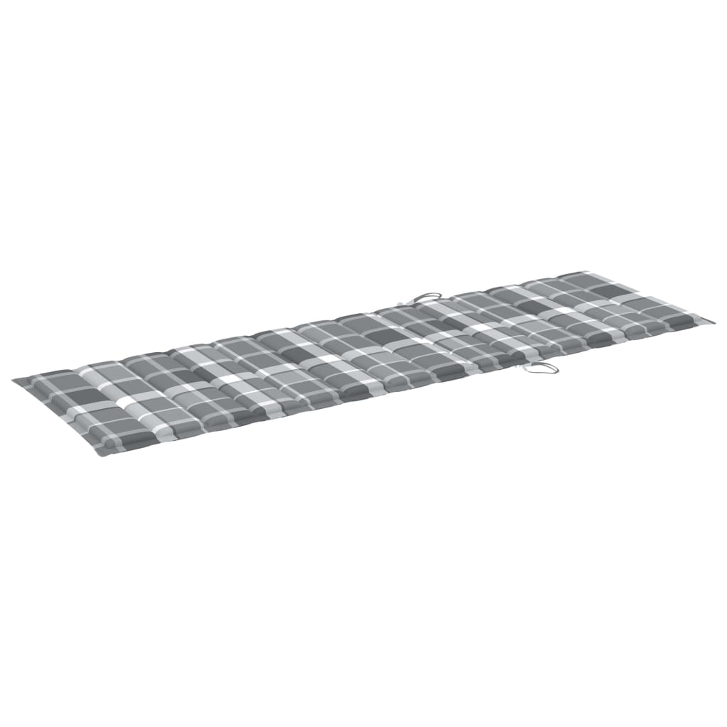 vidaXL Sonnenliege mit Auflage Akazie Massivholz