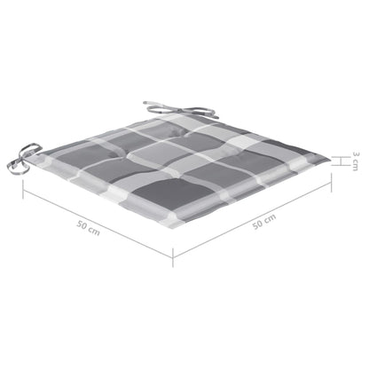 vidaXL Chaises de jardin avec coussins 2 pcs Bois d'acacia massif et acier