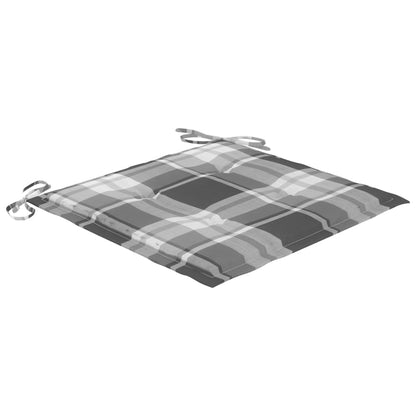 vidaXL Chaises de jardin avec coussins 2 pcs. Bois de teck massif et acier