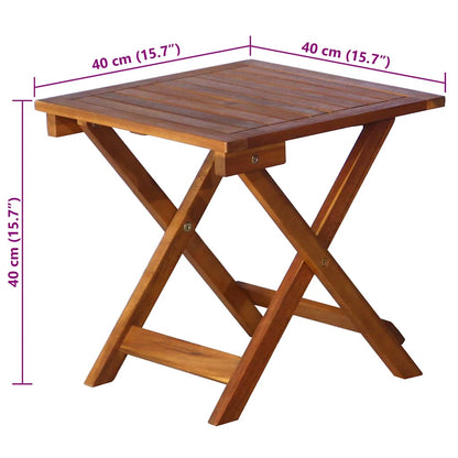 vidaXL Sonnenliege mit Tisch und Auflage Massivholz Akazie