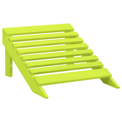 vidaXL Adirondack-Gartenstuhl mit Fußteil Massivholz Tanne Grün