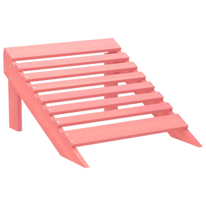 vidaXL Adirondack-Gartenstuhl mit Fußteil Massivholz Tanne Rosa