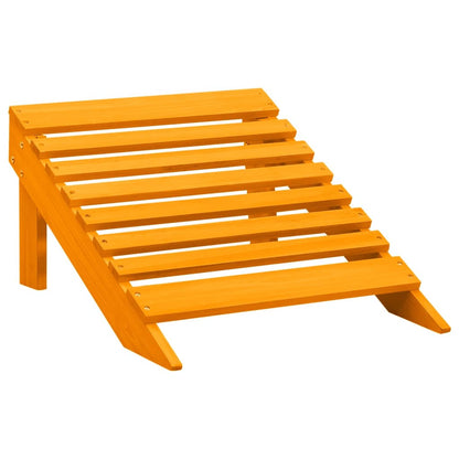 vidaXL Adirondack-Gartenstuhl mit Fußteil Massivholz Tanne Orange
