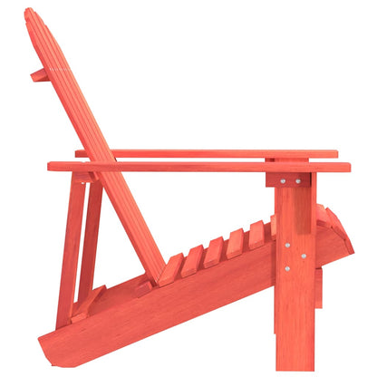 vidaXL Adirondack-Gartenstuhl Massivholz Tanne Rot