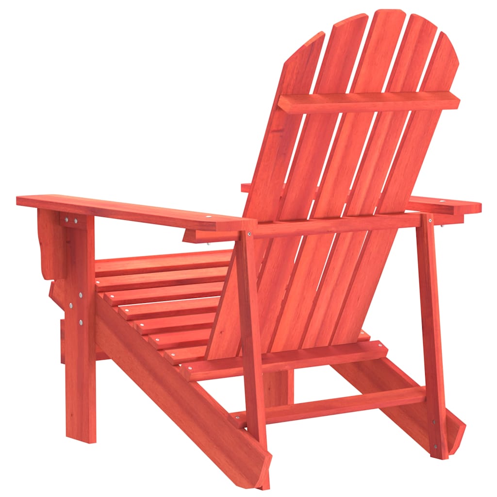 vidaXL Adirondack-Gartenstuhl Massivholz Tanne Rot