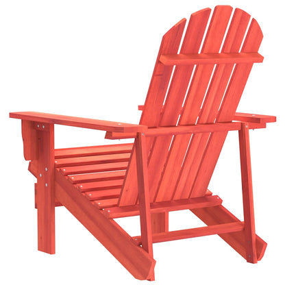 vidaXL Adirondack-Gartenstuhl Massivholz Tanne Rot