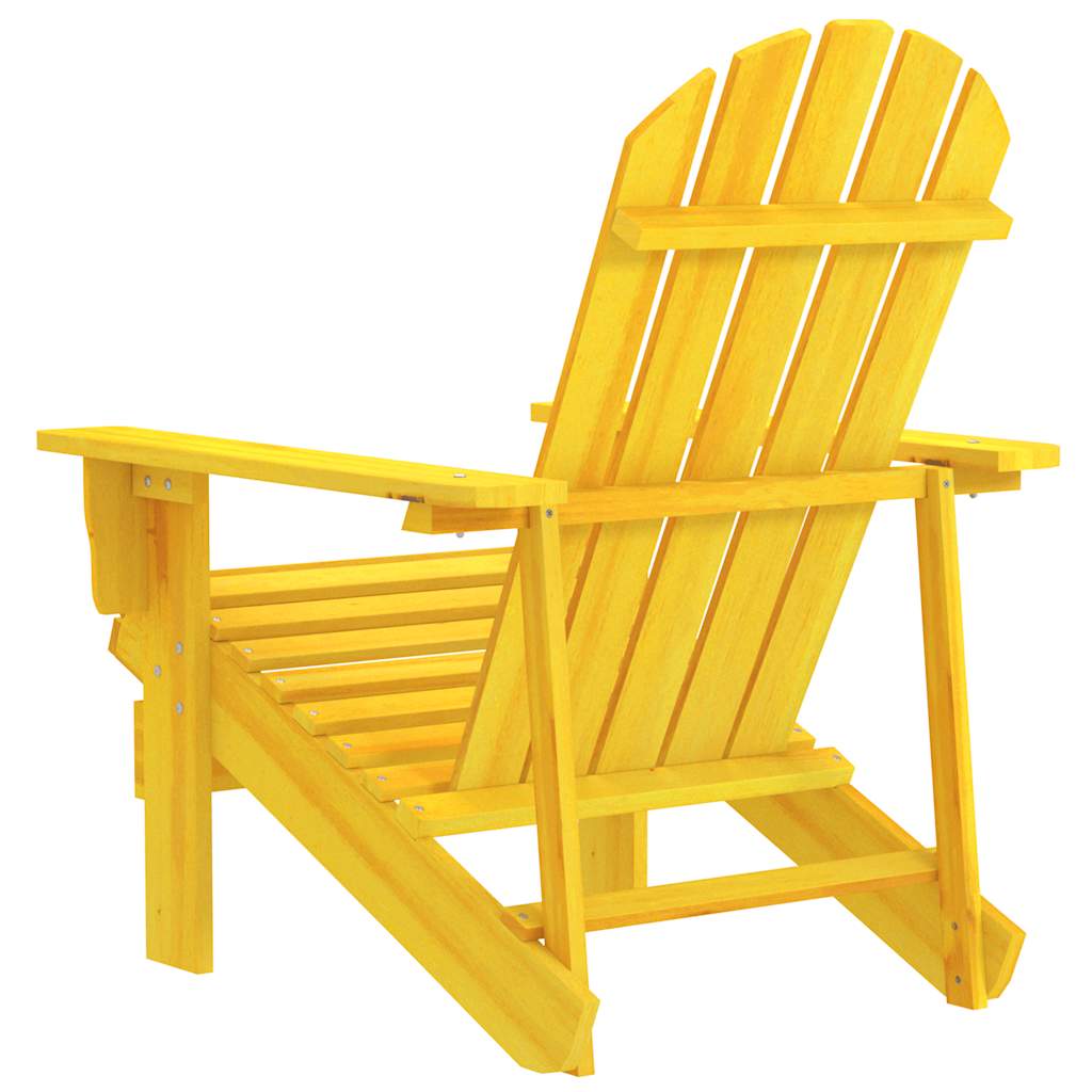 vidaXL Adirondack-Gartenstuhl Massivholz Tanne Gelb