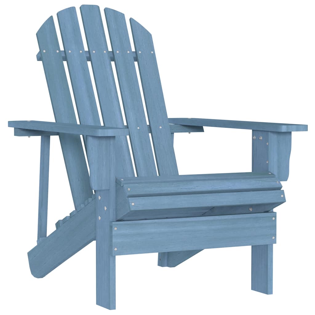 vidaXL Adirondack-Gartenstuhl Massivholz Tanne Blau