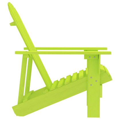 vidaXL Adirondack-Gartenstuhl Massivholz Tanne Grün