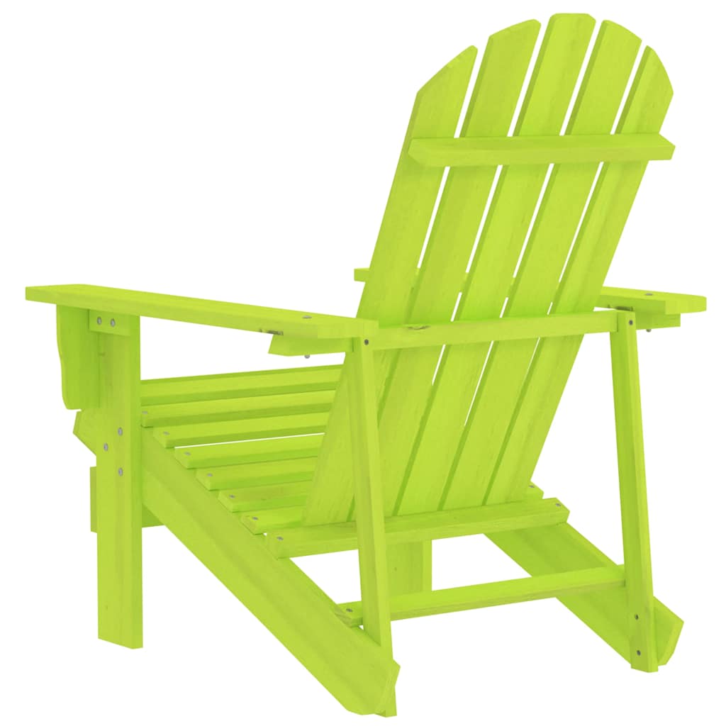 vidaXL Adirondack-Gartenstuhl Massivholz Tanne Grün