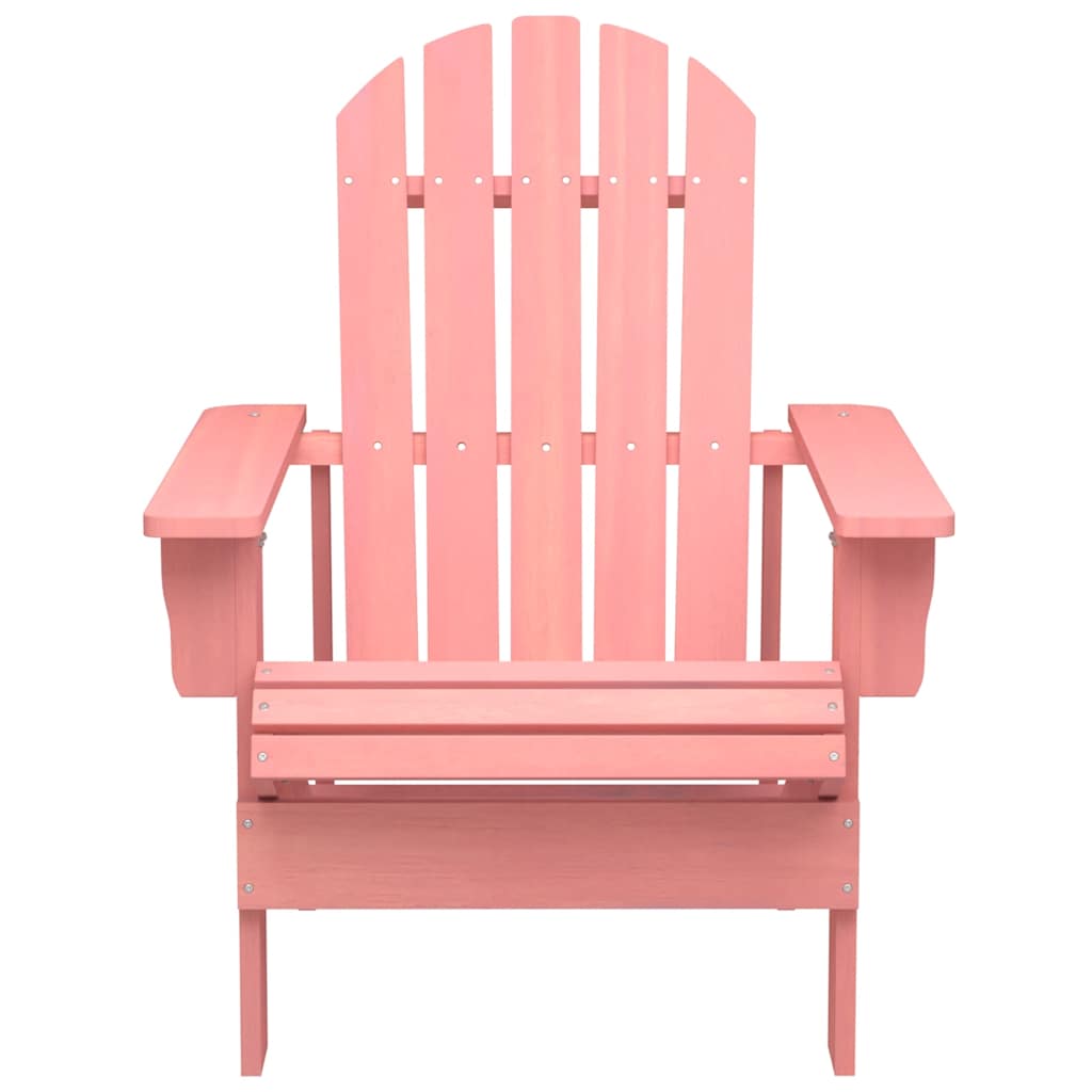 vidaXL Adirondack-Gartenstuhl Massivholz Tanne Rosa