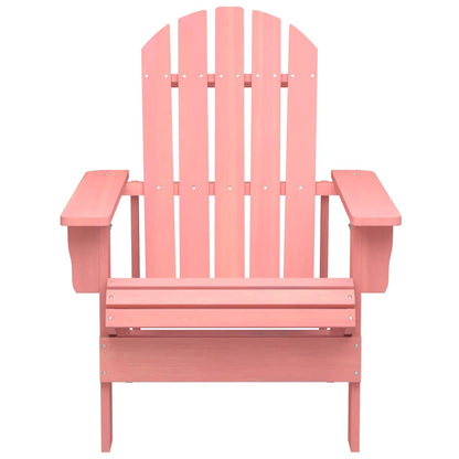 vidaXL Adirondack-Gartenstuhl Massivholz Tanne Rosa