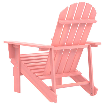 vidaXL Adirondack-Gartenstuhl Massivholz Tanne Rosa