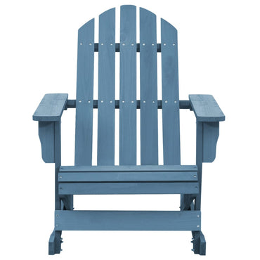 vidaXL Adirondack-Schaukelstuhl Massivholz Tanne Blau