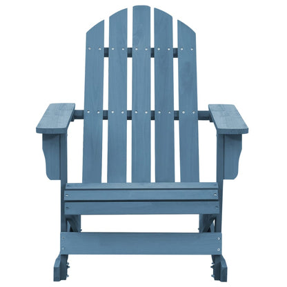 vidaXL Adirondack-Schaukelstuhl Massivholz Tanne Blau