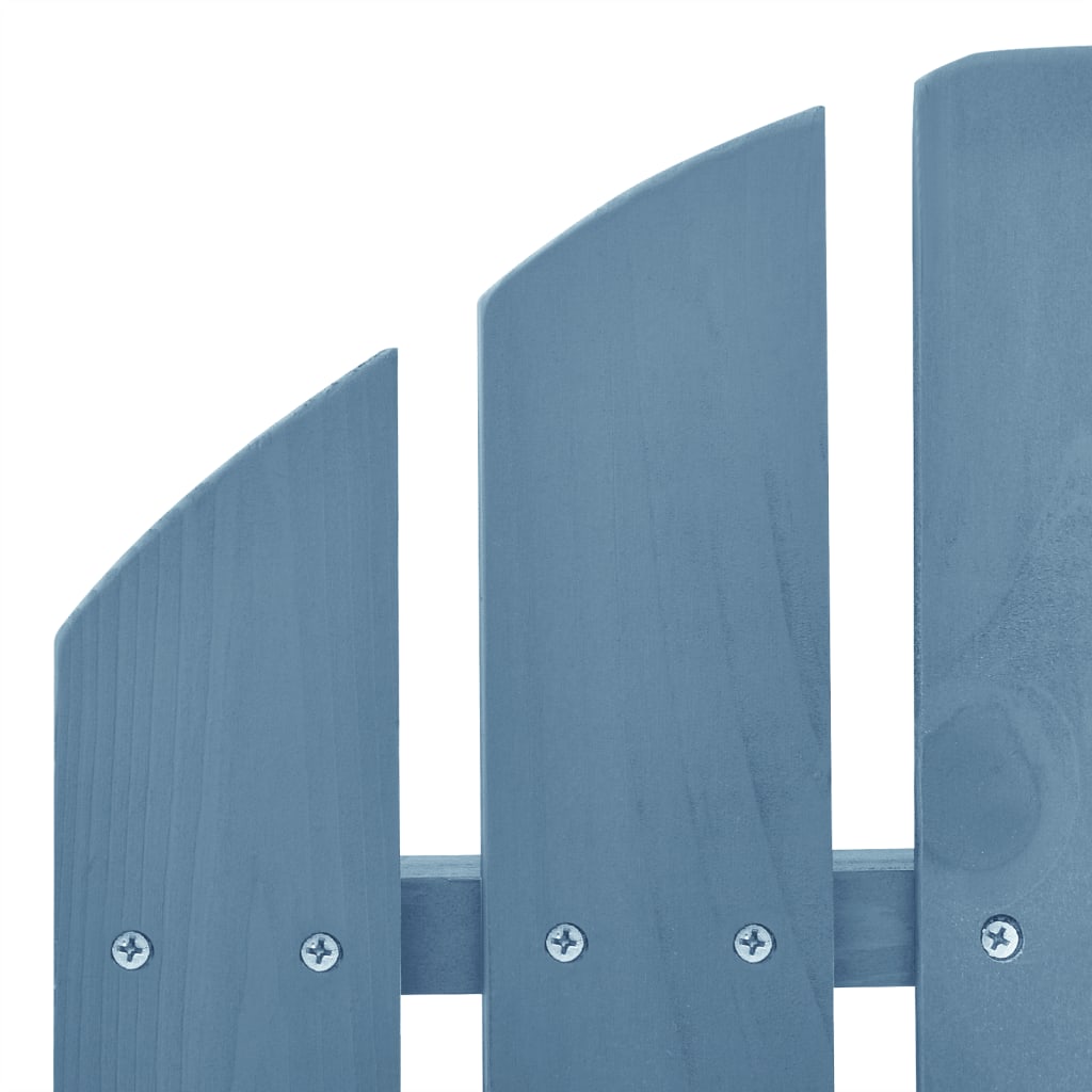 vidaXL Adirondack-Schaukelstuhl Massivholz Tanne Blau