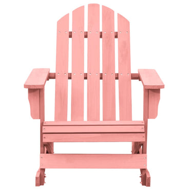 vidaXL Adirondack-Schaukelstuhl Massivholz Tanne Rosa