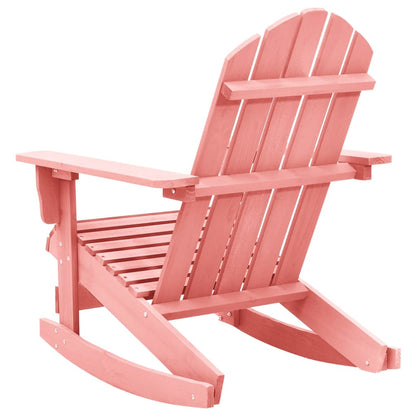 vidaXL Adirondack-Schaukelstuhl Massivholz Tanne Rosa