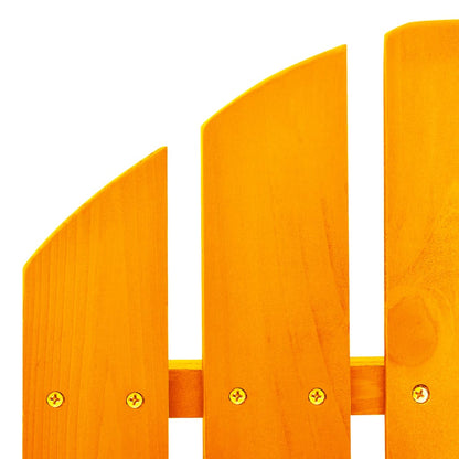 vidaXL Adirondack-Schaukelstuhl Massivholz Tanne Orange