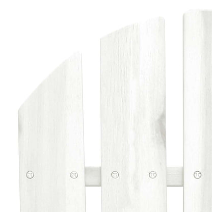 vidaXL 2-Sitzer Adirondack-Gartenbank Massivholz Tanne Weiß