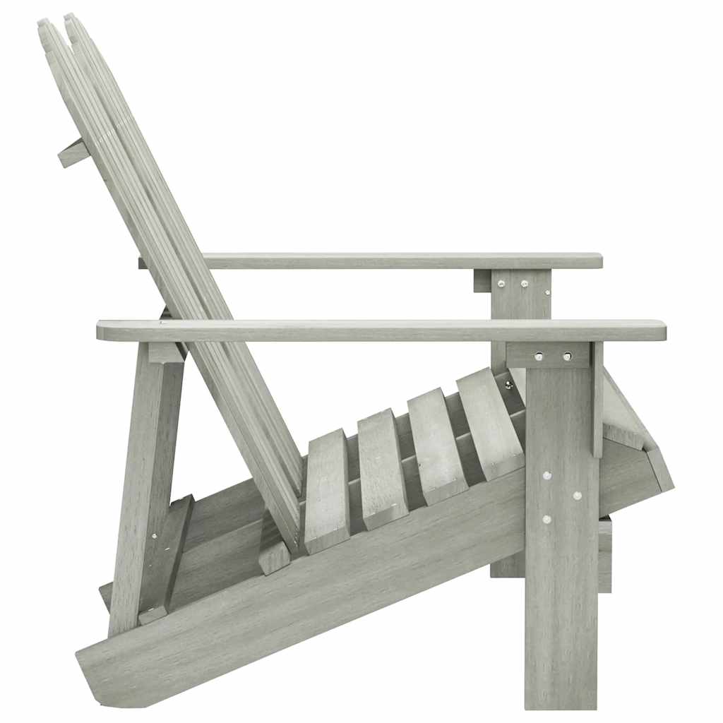 vidaXL Banc de jardin Adirondack 2 places en sapin massif gris