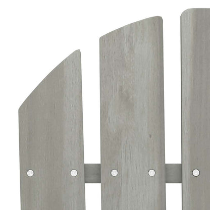 vidaXL Banc de jardin Adirondack 2 places en sapin massif gris