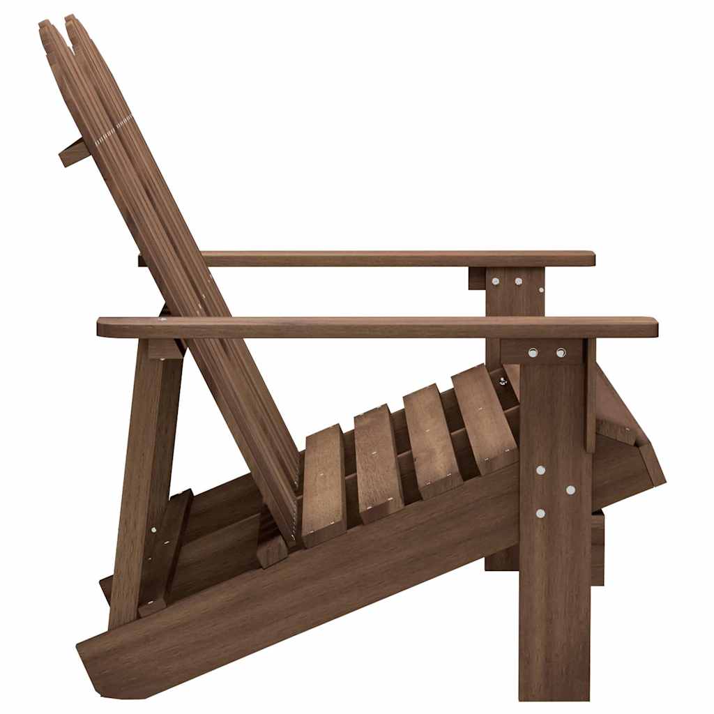 vidaXL Adirondack-Gartenbank 2-Sitzer Massivholz Tanne Braun