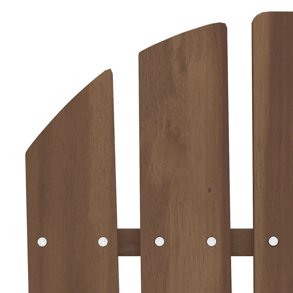vidaXL Adirondack-Gartenbank 2-Sitzer Massivholz Tanne Braun