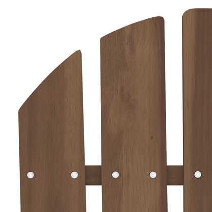 vidaXL Adirondack-Gartenbank 2-Sitzer Massivholz Tanne Braun