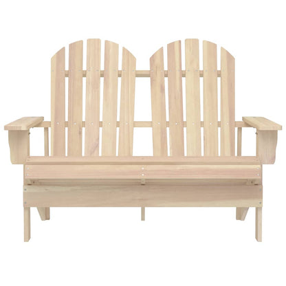 vidaXL Adirondack-Gartenbank 2-Sitzer Massivholz Tanne