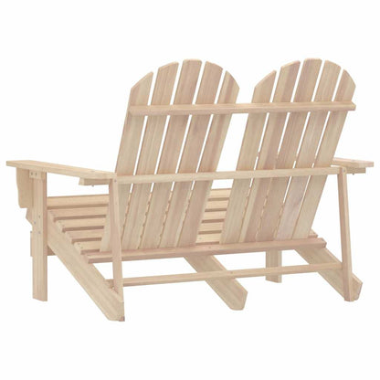 vidaXL Adirondack-Gartenbank 2-Sitzer Massivholz Tanne
