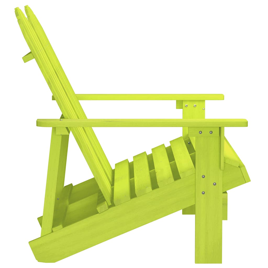 vidaXL Adirondack-Gartenbank 2-Sitzer Massivholz Tanne Grün