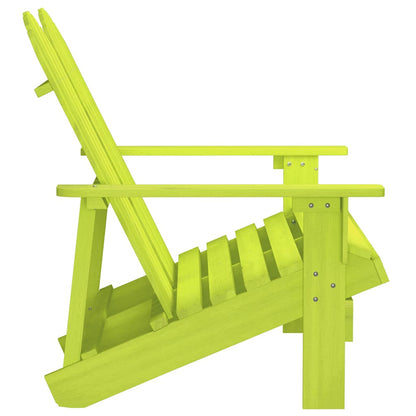 vidaXL Adirondack-Gartenbank 2-Sitzer Massivholz Tanne Grün