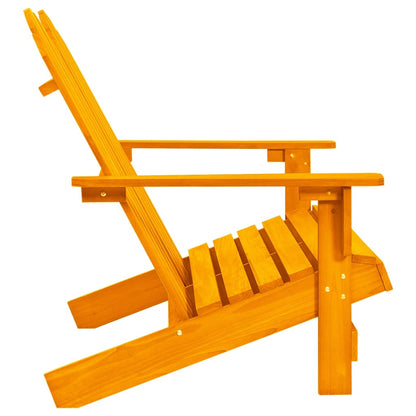 vidaXL Banc de jardin Adirondack 2 places en bois de sapin massif orange