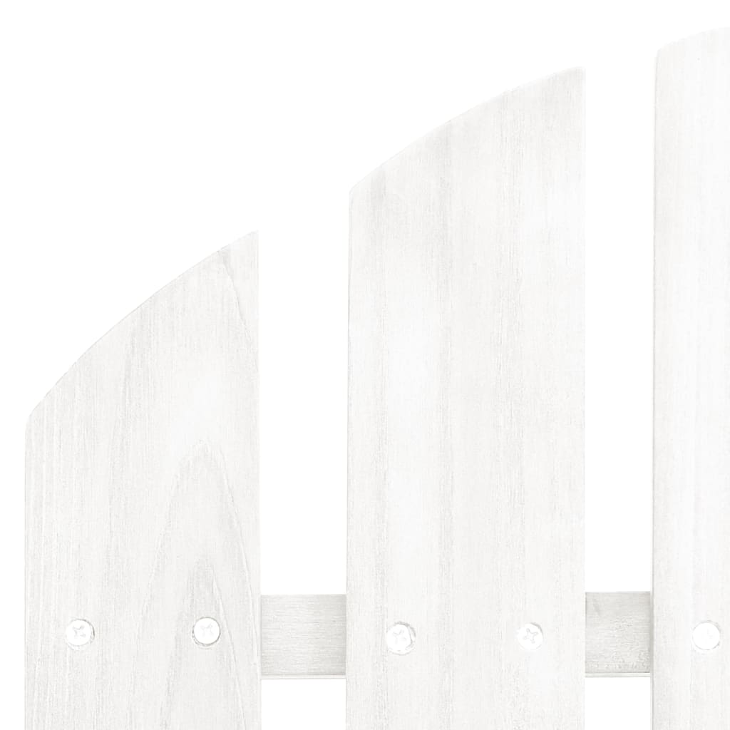 vidaXL Adirondack-Gartenbank 2-Sitzer mit Fußteil Tannenholz Weiß