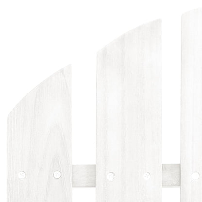 vidaXL Adirondack-Gartenbank 2-Sitzer mit Fußteil Tannenholz Weiß
