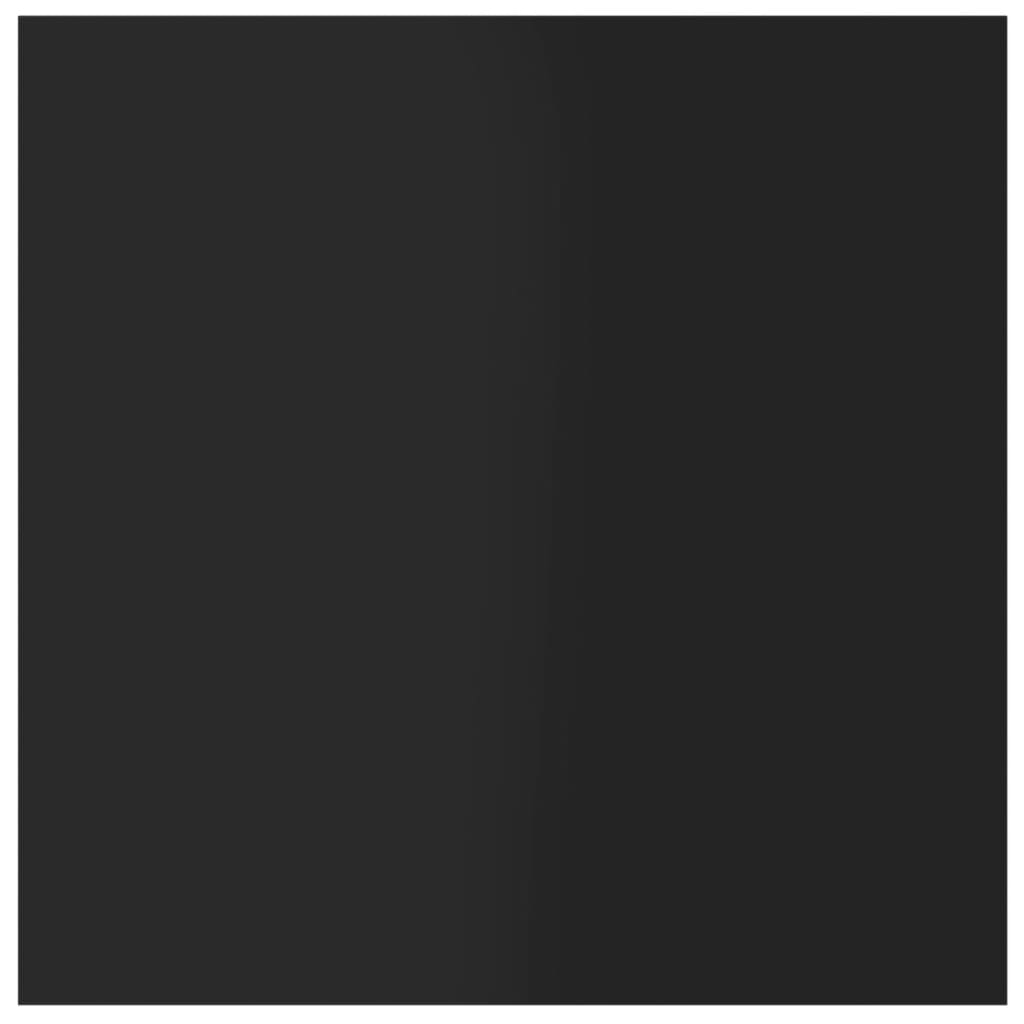 Bücherregal-Bretter 8 Stk. Hochglanz-Schwarz 40x40x1,5 cm