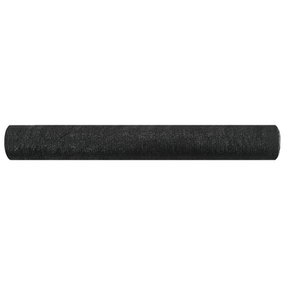 vidaXL Zaunblende Schwarz 1,2x10 m HDPE 75 g/m²